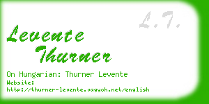 levente thurner business card